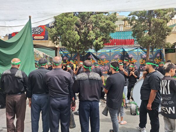 مراسم عاشورای حسینی در انگورستان ملک اصفهان