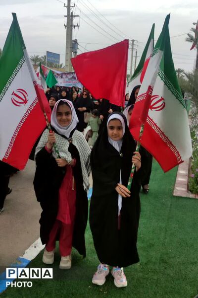 حضور پرشور مردم خشت‌ و کمارج در راهپیمایی روز قدس