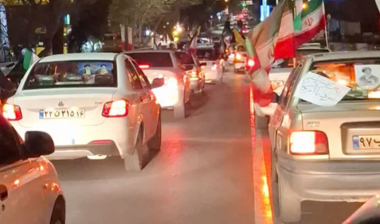 حرکت خودرویی دانش آموزان سمپادی قم در شب های جنگ رمضان