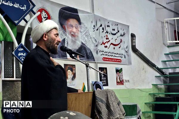 حضور پرشور فرهنگیان و دانش‌آموزان مانه در آیین جاماندگان وداع با امام شهید