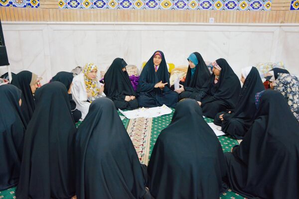 مراسم اعتکاف دانش‌آموزی در ناحیه ۵ مشهد 