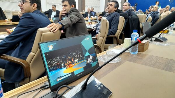 تماشای کشتی المپیک در استانداری مازندران با حضور وزیر آموزش و پرورش