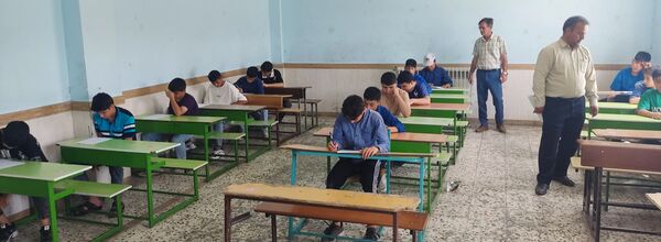 آغاز امتحانات نوبت دوم در دبیرستان ابوریحان ۲