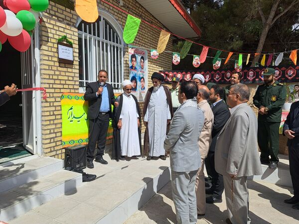آیین بازگشایی مدارس و افتتاح نماز خانه، در آموزشگاه تکتم باخرز