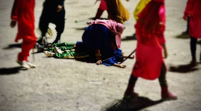 مراسم عاشورای حسینی در مسجد حضرت ابوالفضل(ع) شهر شمیل بندرعباس