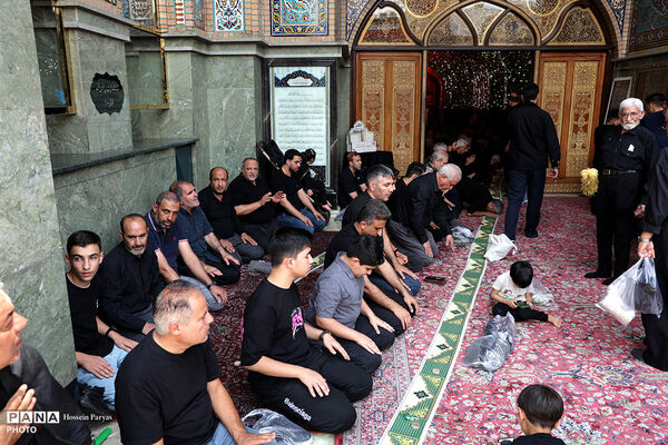مراسم عزاداری ظهر تاسوعای حسینی در آستان امامزاده صالح(ع)