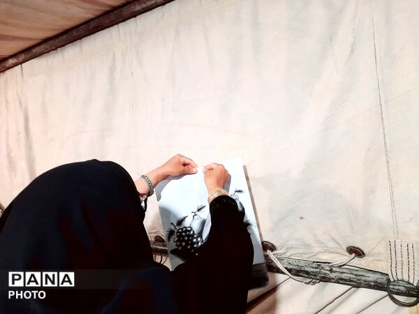 موکب دبستان سرای امید در پاتوق نوجوان مبارز تفت