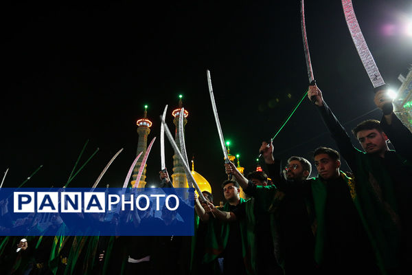 «مشق شمشیر» عزاداری سنتی نجفی‌های مقیم قم