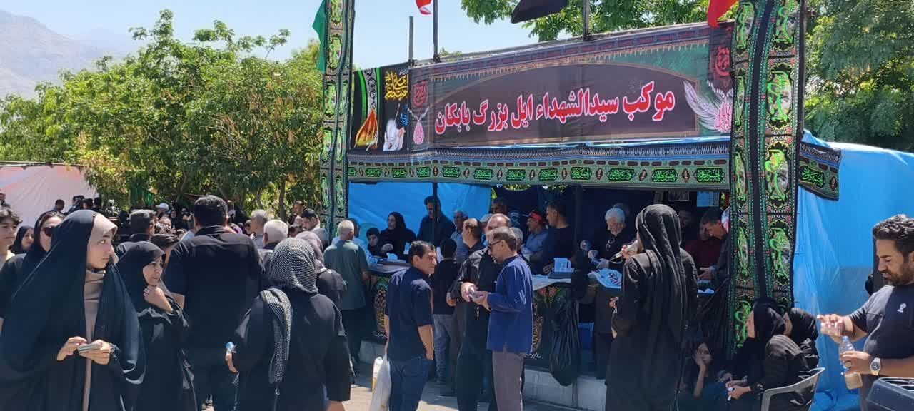 عزاداری عاشورای حسینی در گلزار شهدای گچساران 