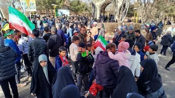 راهپیمایی پرشور ۲۲ بهمن در جلگه رخ 
