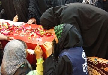 استقبال از شهید گمنام در مسجد ابوالفضلی 