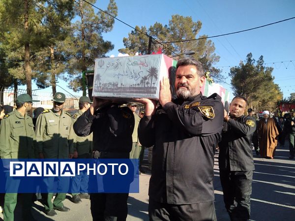 مراسم تشیع پیکر شهید گمنام در شهرستان خلیل آباد 