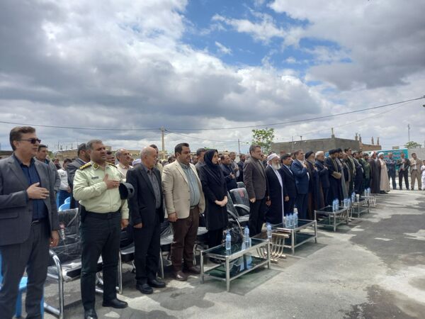 افتتاحیه مدرسه شش کلاسه زنده یاد محمد یاسر نیکنام در رضویه 