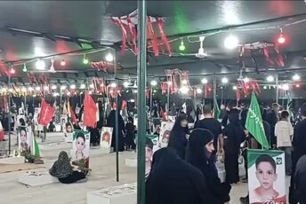 آیین معنوی «شام غریبان» حسینی در مدرسه شجره طیبه میناب