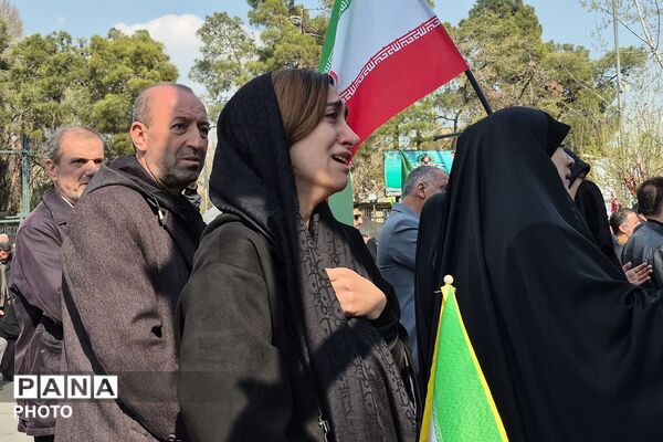تشییع پیکر شهیدان لاریجانی، سلیمانی و شهدای ناو دنا