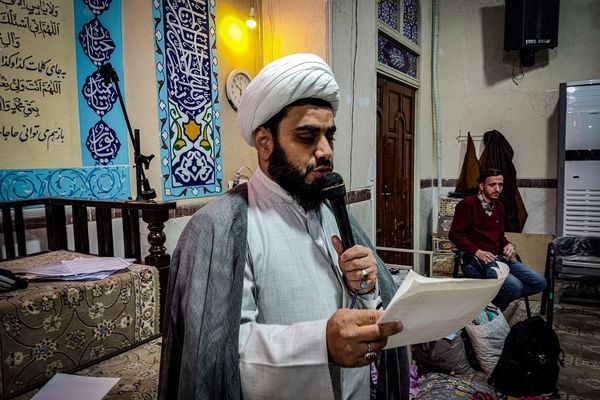 افتتاحیه اعتکاف دانش‌آموزی مسجد قمربنی هاشم باقرشهر 