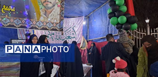 موکب پذیرایی شهید مصطفی صدر زاده به‌مناسبت میلاد امام علی (ع) در نیشابور 