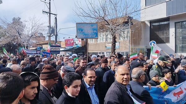 راهپیمایی یوم الله ۲۲ بهمن ماه در شهرستان خلیل‌آباد