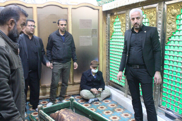 مراسم تشییع مادر شهید «حسین بی‌تا» در قم