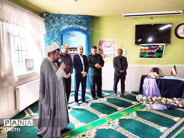 آیین نمادین «زنگ نماز» در دبیرستان سردار شهید همدانی منطقه جوکار