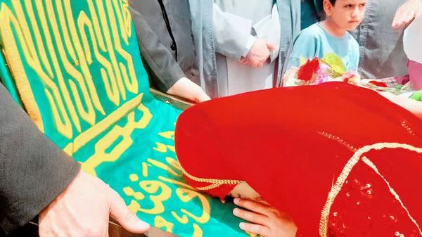 ورود پرچم متبرک حرم رضوی به شهرستان مارگون