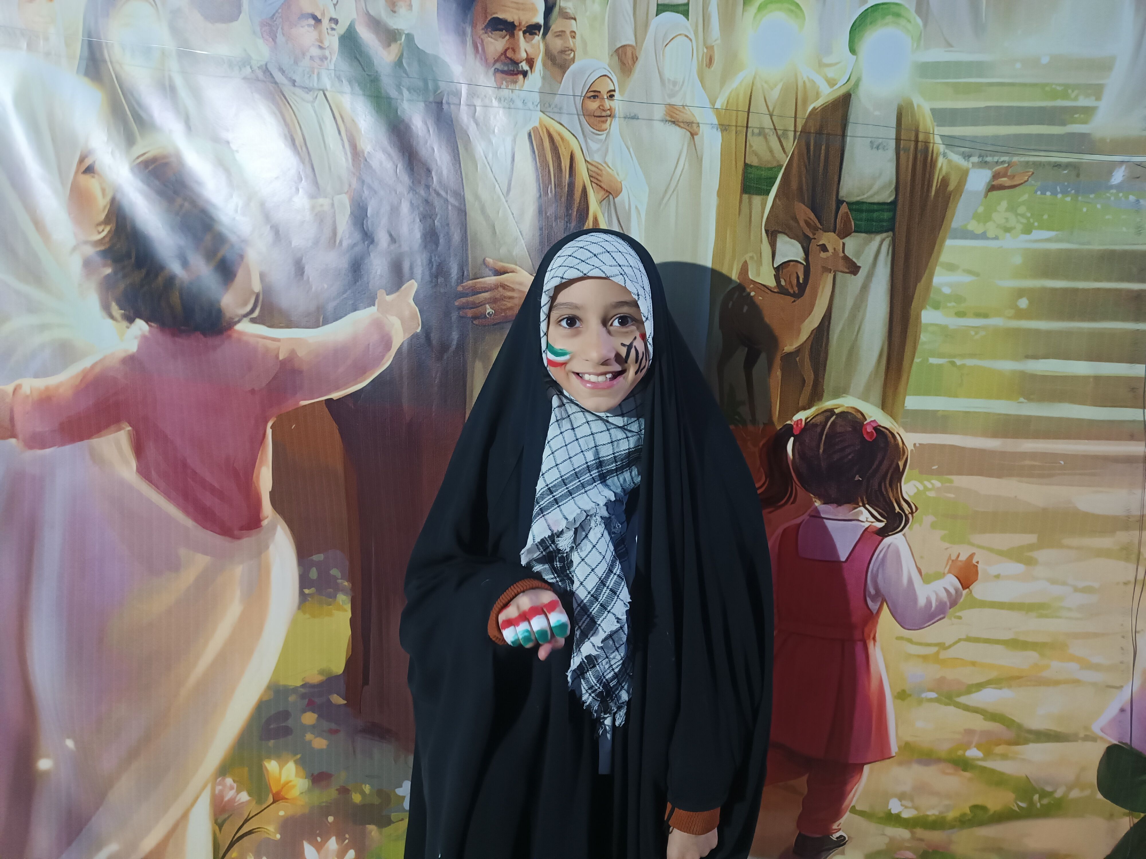 موکبِ کودک و نوجوانان در تجمعات شبانه شهر فارسان