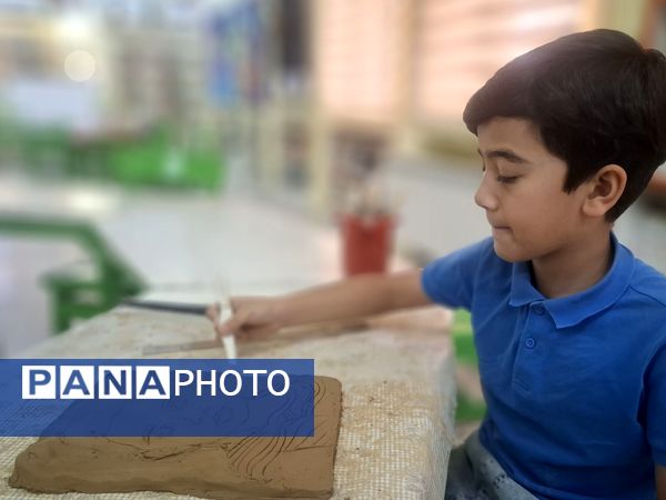 کارگاه سفالگری در کانون پرورش فکری کودکان و نوجوانان شماره ۴ خراسان رضوی 