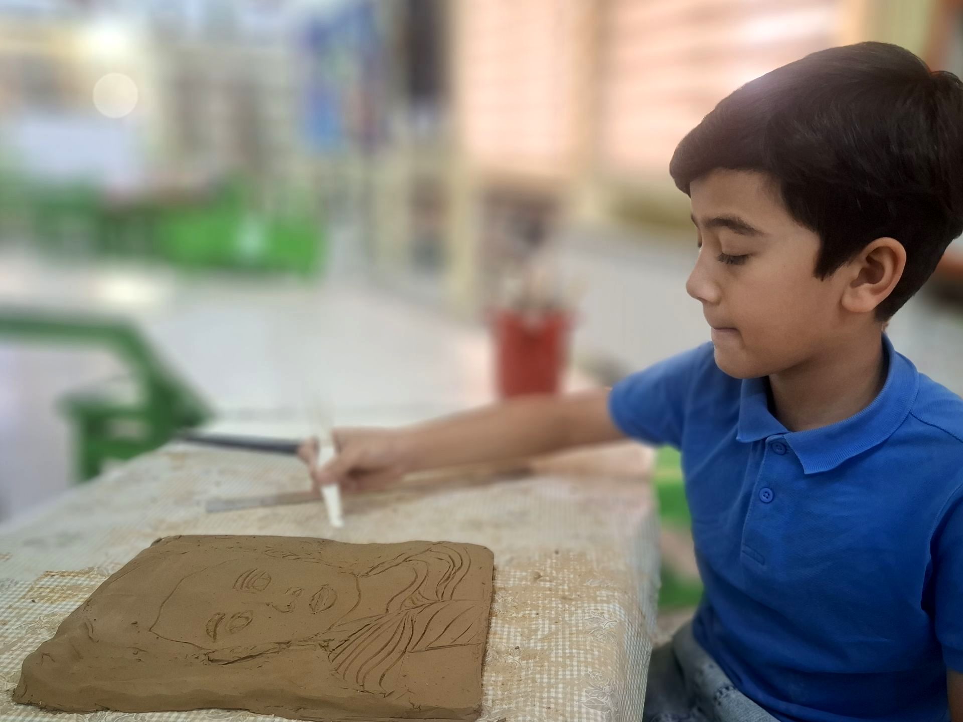 کارگاه سفالگری در کانون پرورش فکری کودکان و نوجوانان شماره ۴ خراسان رضوی 