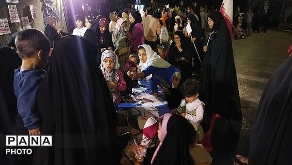 موکب بسیج دانشجویی فرهنگیان نیشابور در صد و پنجمین شب 