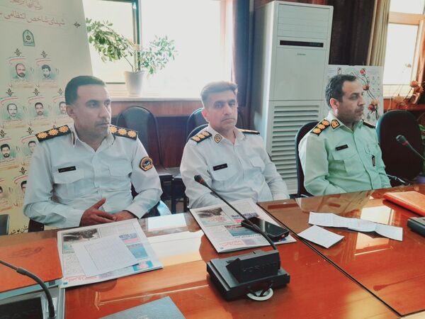 نشست خبری فرمانده انتظامی استان بوشهر