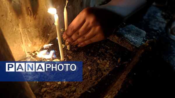 مراسم شام‌غریبان حسینی در شهرستان خانمیرزا