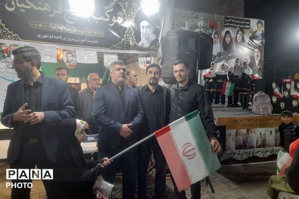 سوگواره چهلمین روز شهادت دانش آموزان ناحیه دو شهرری و مدرسه شجره طیبه در میدان نماز شهرری 