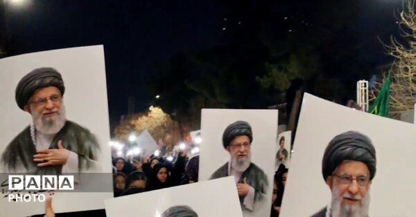 برگزاری سومین روز عزاداری رهبر شهید در نیشابور 