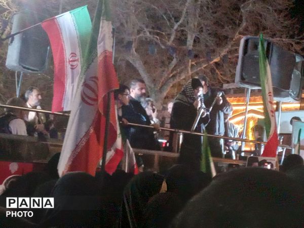 حضور حماسی مردم شهرستان نیشابور در اجتماع بیستمین شب