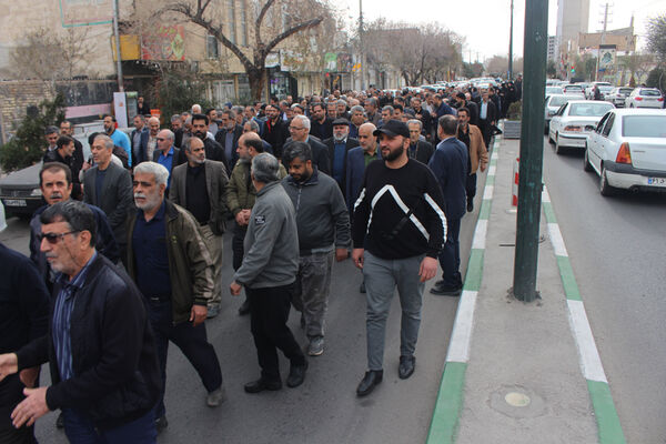 مراسم تشییع مادر شهید «حسین بی‌تا» در قم