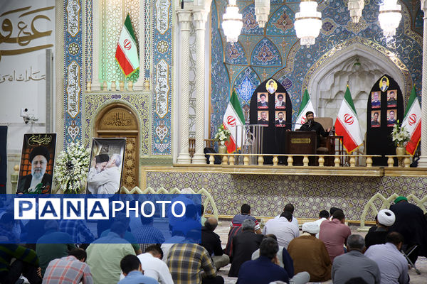 مراسم هفتم شهدای خدمت با حضور سرپرست ریاست جمهوری در قم