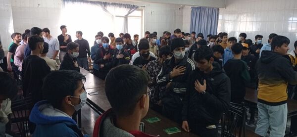 مراسم سوگواری به مناسبت دهه فاطمیه در مدرسه  علامه طبابایی سرهنگ