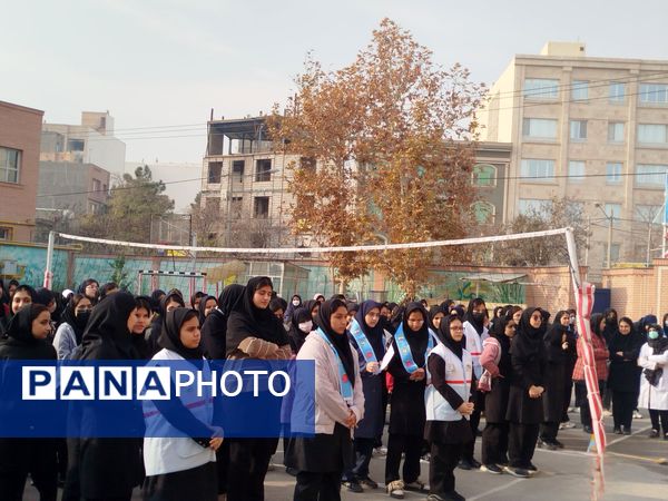 مانور سراسری زلزله در دبیرستان اعطایی ناحیه ۳ مشهد