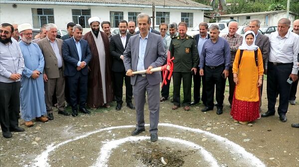 مراسم کلنگ‌زنی دبستان ۹ کلاسه غزالی ناو