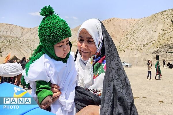 مراسم تعزیه خوانی امام حسین (ع) در روز عاشورای حسینی، شهر بار نیشابور