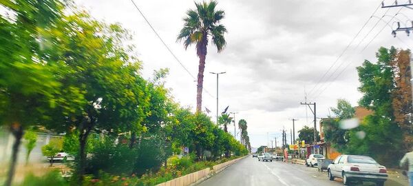 بارش باران فاریاب را شست و هوای غبار آلود پاک شد