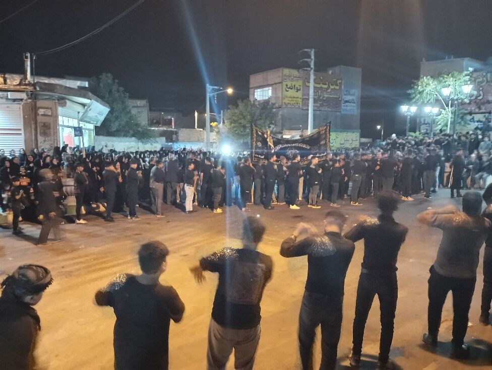 مراسم شب عاشورا در شهر تیتکانلو