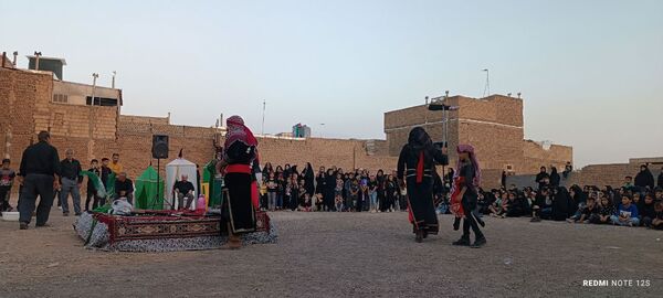 مراسم تعزیه‌خوانی در شهرستان خلیل‌آباد