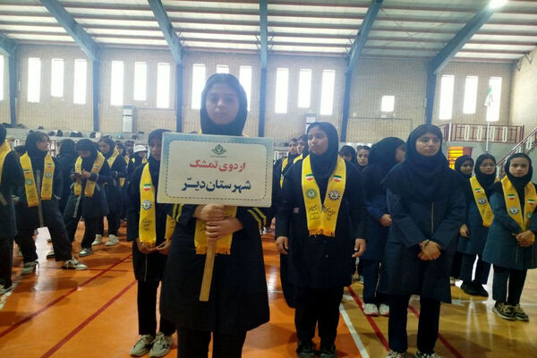 اردوی تمشک دختران شهرستان‌های جنوبی استان بوشهر در کنگان