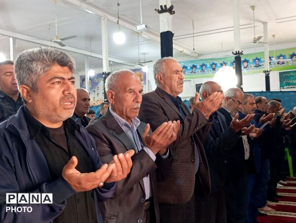 اقامه نماز عید فطر در روستای بلیان کازرون