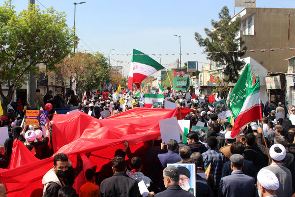 جلوه هایی شکوهمند از راهپیمایی روز جهانی قدس در قم