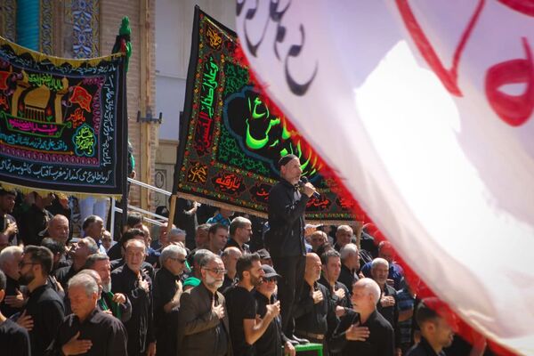 عزاداری رحلت پیامبر(ص) و شهادت امام حسن(ع) در صحن آستان مقدس سلطانعلی(ع) مشهداردهال کاشان