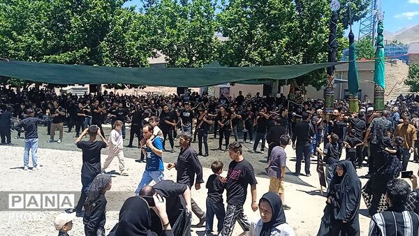 عزاداری چهار مین روز از ماه محرم در بوژ آباد میهمان قاب پانا