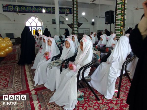 جشن تکلیف دختران کلاس سوم در روستای سعدالدین شهرستان خلیل آباد