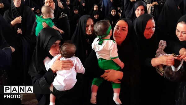  مراسم باشکوه شیرخوارگان حسینی در مسجد جامع درگزین